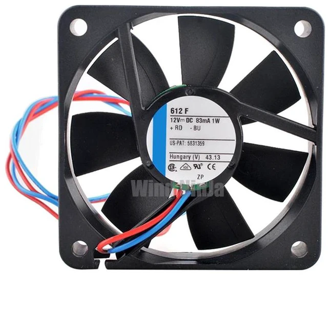 Alt view image 2 of 2 - 60x60x15mm Silent Axial Cooling Fan, DC 12V 83mA 1W 4000RPM 6CM Mini LowNoise Ventilation Fan for Chassis, Power Supply and Inverter Compact Equipment Heat Dissipation Replacement Accessory