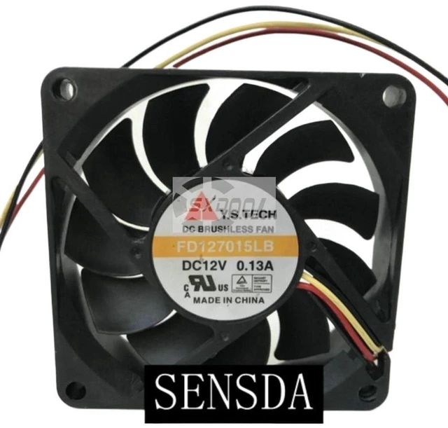 Main image of 7010 Slim Axial Cooling Fan Replacement for FD127015LB, 70mm 70×70×10mm DC 12V 0.13A 3200RPM Dual Ball Bearing 3Pin Fan, for Projector, Small Chassis & SpaceLimited Electronics Cooling