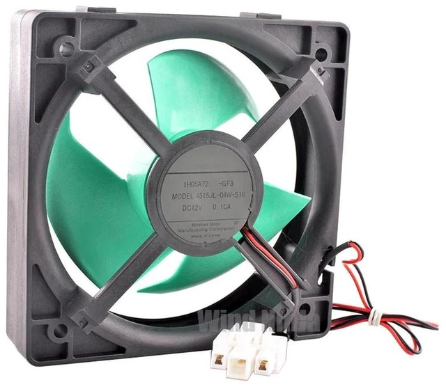 Main image of 113mm Refrigerator Cooling Fan Replacement for 4515JL04WS10 GF3, 11.3cm DC 12V 0.10A Brushless Fan, LowPower Evaporator Fan for Refrigerator Motor Household Appliance Repair Replacement
