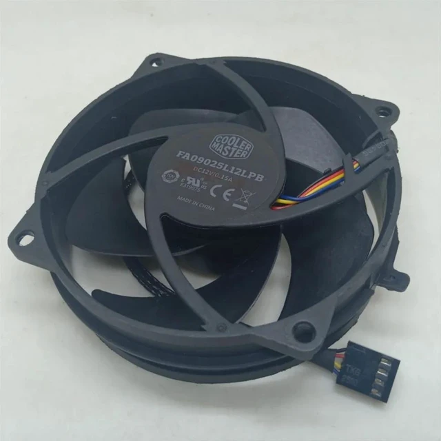Alt view image 2 of 2 - AJMRTC FA09025L12LPB 92x92x25mm Silent CPU Cooling Fan, 9225 9cm 4Pin PWM Brushless Replacement Fan, LowNoise Cooling Fan for Desktop CPU Cooler & PC Computer Case Heat Dissipation