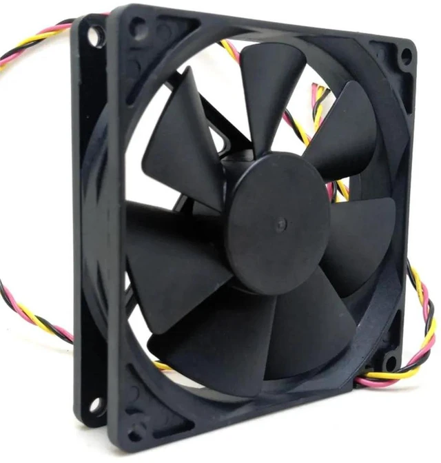 Main image of EFC09D12M 90mm RD Alarm DC Cooling Fan, DC 12V 0.20A 3Pin Interface 9025 Brushless Axial Fan with RotationDetect Alarm Signal for Power Supply, Server & Inverter Heat Dissipation