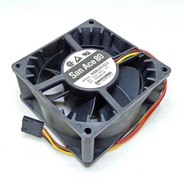 Main image of 9G0812P1G13 80x80x38mm 8038 Server Cooling Fan, DC12V 1.1A 8CM 4Pin PWM Dual Ball Bearing Brushless Axial Replacement Fan for Server Chassis and HighLoad Industrial Equipment Heat Dissipation