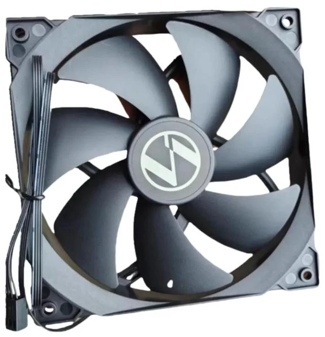 Alt view image 2 of 2 - 140x140x25mm 14025 140mm PWM Chassis Cooling Fan, DC12V 0.17A 1800RPM Hydraulic Bearing Silent Fan for PC Computer Case, CPU Water Cooling Radiator Heat Dissipation Replacement Fan