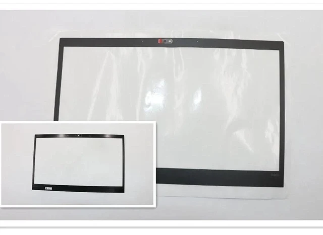 Alt view image 2 of 2 - 02HM518 Ultrathin LCD Screen Bezel Sticker with IR Infrared Hole, Replacement Front Bezel Sheet for Lenovo ThinkPad T490s (20NX 20NY), Laptop Screen Surround Frame Repair Accessory