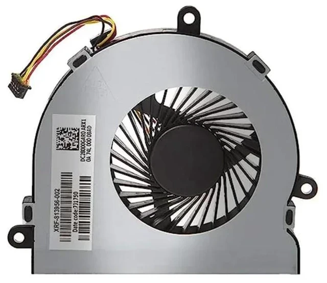 Alt view image 2 of 2 - Replacement Laptop CPU Cooling Fan for 15AC Series, Compatible with HP 250 G4, 255 G4 Notebook, 4Pin PWM DC5V CPU Cooler Fan for Laptop Internal Heat Dissipation DIY Repair Spare Part