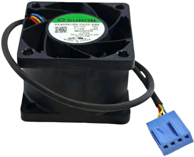 Main image of PF40281BXD532S99 4028 40x40x28mm DC 12V PWM Axial Cooling Fan, 4Wire SpeedAdjustable Ball Bearing Replacement Fan for Server, Industrial Equipment Heat Dissipation Repair Spare Fan