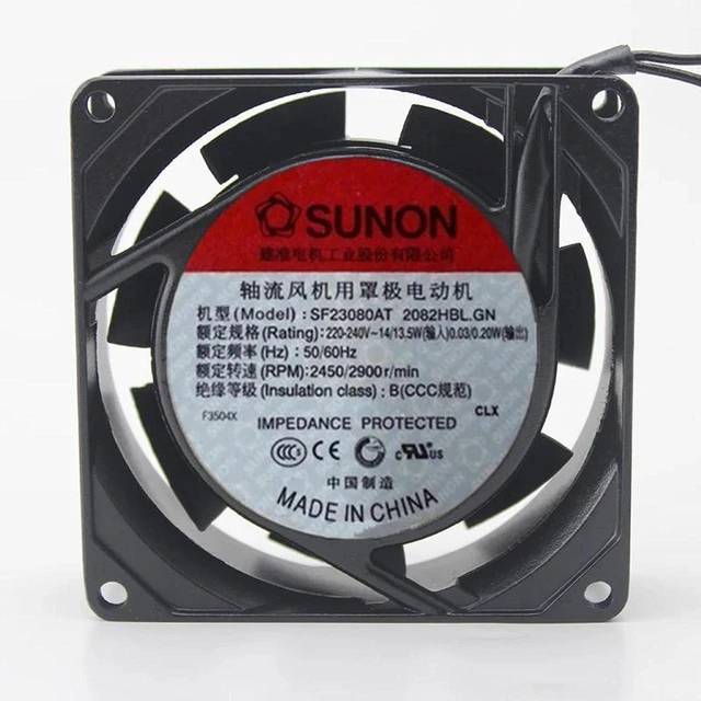 Main image of SF23080AT 2082HBL.GN 80x80x25mm 8CM AC Axial Cooling Fan, AC 220V230V Metal Frame 8025 Replacement Fan, Ball Bearing Ventilation Fan for Aquarium Cabinet and Electronic Equipment Heat Dissipation Rep