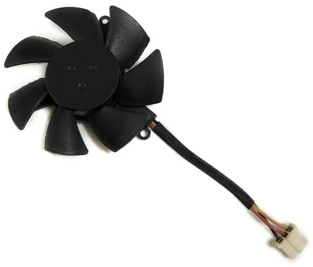 Main image of 45mm 5010 Graphics Card Cooling Fan Replacement for FS1250S2053A, DC 12V 0.19A 3Pin 3Wire VGA GPU Cooler Fan, Video Card Internal Heat Dissipation Repair Spare Part