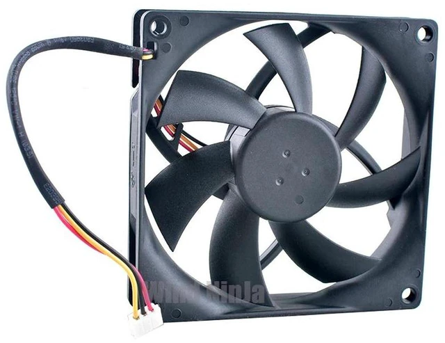 Main image of 2Pack 92x92x20mm 9.2cm Dual Ball Bearing Axial Cooling Fan Replacement for MGT9212LBR20, DC 12V 0.16A 3Pin 2000RPM, PC Chassis CPU Power Supply Internal Heat Dissipation Repair Spare Part