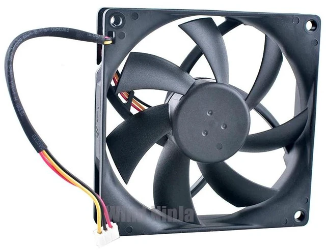 Alt view image 2 of 2 - 2Pack 92x92x20mm 9.2cm Dual Ball Bearing Axial Cooling Fan Replacement for MGT9212LBR20, DC 12V 0.16A 3Pin 2000RPM, PC Chassis CPU Power Supply Internal Heat Dissipation Repair Spare Part