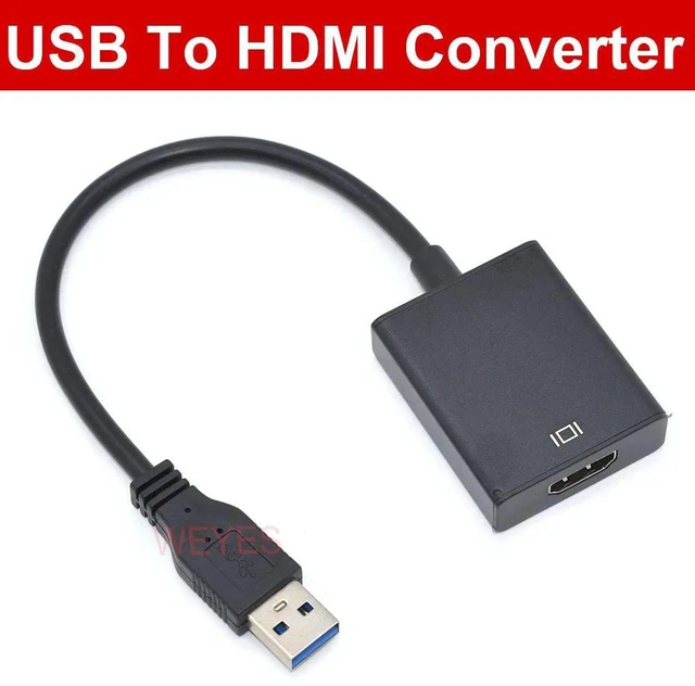 Main image of USB 3.0 to HDMI Converter Adapter Cable, USB to HD TV AudioVideo Adapter, 1080P@60Hz HighDefinition Output, External Video Graphics Adapter for PC Desktop Notebook MultiMonitor Display Expansion