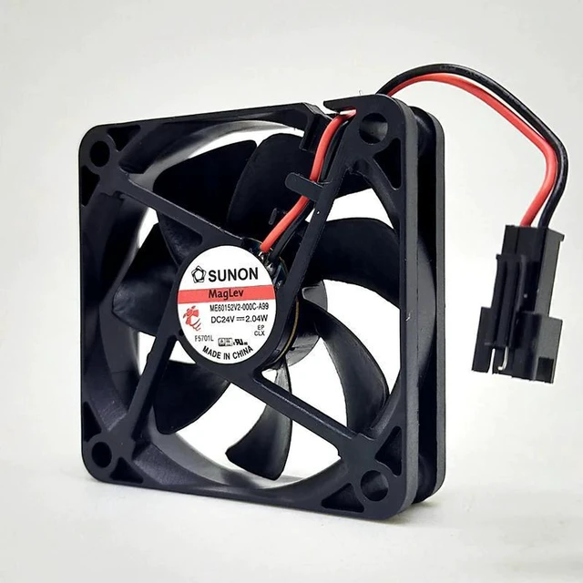 Alt view image 2 of 2 - 6015 60x60x15mm 6cm UltraSlim Magnetic Levitation Silent Cooling Fan Replacement for ME60152V2000CA99, DC 24V 2.04W 5400RPM, Compact Chassis Industrial Equipment Heat Dissipation Repair Spare Part