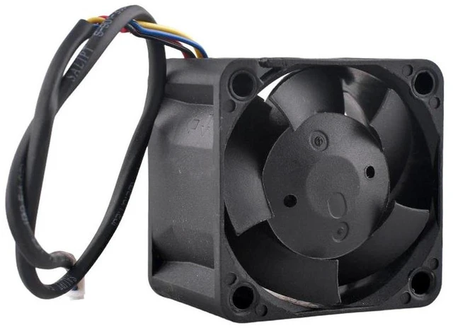 Alt view image 2 of 2 - 40x40x28mm 4028 HighSpeed 4Pin PWM Cooling Fan Replacement for DB04028B12U, DC 12V 0.66A 13000RPM Dual Ball Bearing, Heat Dissipation Repair Spare Part for 1U / 2U Server Power Supply