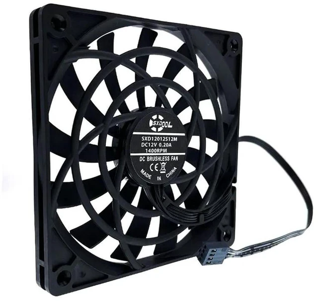 Main image of 120x120x12mm 120mm UltraThin Silent PWM Cooling Fan, DC 12V 0.20A 1400RPM LowNoise Fan for Computer Desktop Chassis Internal Heat Dissipation Replacement Spare Part