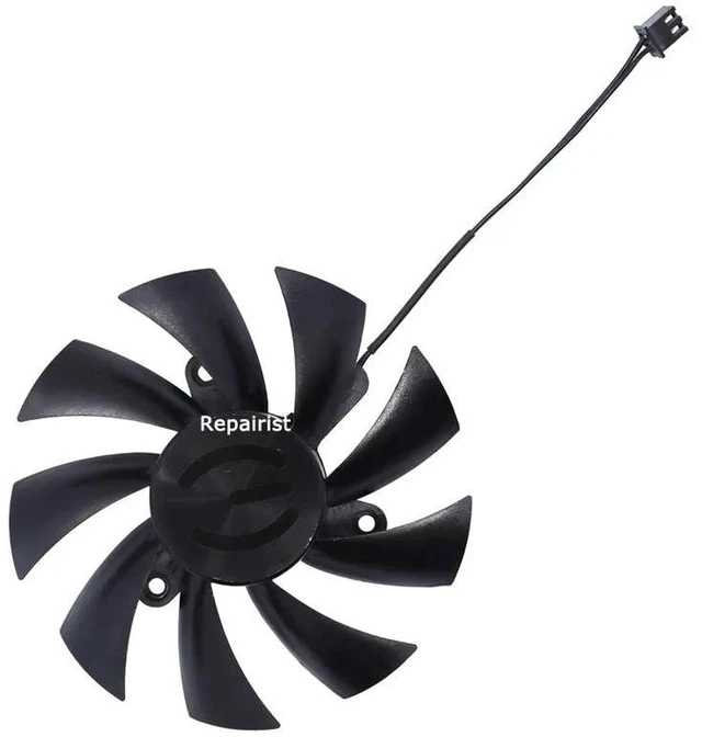 Alt view image 2 of 2 - Single GPU Cooling Fan PLA09215S12H, VGA Cooler Replacement for GTX750, GTX750Ti Superclocked 2GB, GTX1050Ti ACX, Graphics Card Heat Dissipation Repair Spare Part