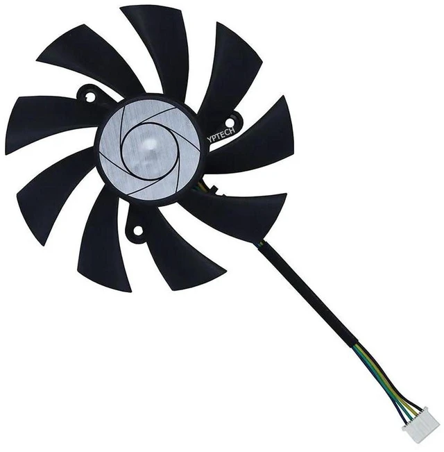 Main image of 85mm GPU Cooling Fan HA9015H12FZ, 4Pin PWM 4000RPM VGA Video Card Replacement Cooler Fan, Compatible with GTX 1060 OC, GTX950, R7 360 2GD5 Graphics Card for GPU Heat Dissipation Repair