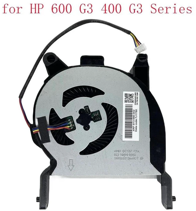 Main image of CPU Cooling Fan Replacement 914266001 BUC0712HB00, DC 12V 4Pin PWM Blower Fan, Compatible with ProDesk Mini 600 G3 400 G3 Series Mini Desktop PC, Internal CPU Thermal Cooler Fan for System Heat
