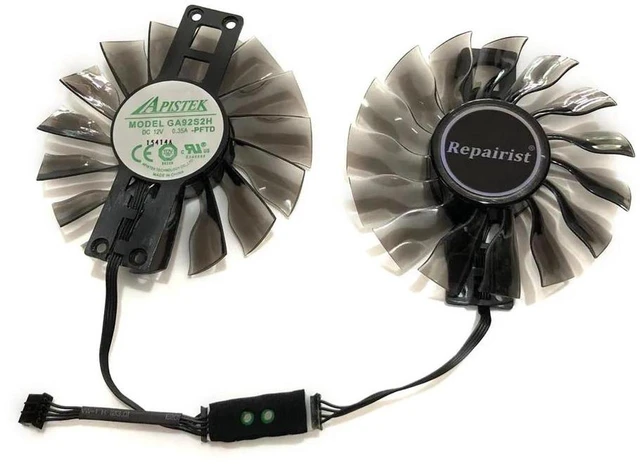 Main image of GA92S2H 90mm GPU Cooling Fan, VGA Replacement Cooler Fan for Gainward GTX1060 Super JetStream & GTX1060 Phoenix GS Graphics Card, DC12V 4Pin PWM Video Card Cooling Fan