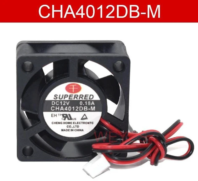 Main image of 40x40x20mm 4020 Axial Cooling Fan for Superred CHA4012DBM, DC 12V 0.18A 2Wire Mini Replacement Fan for Server, Power Supply and Industrial Control Equipment Heat Dissipation