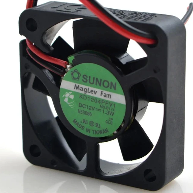 Alt view image 2 of 2 - KD1204PFV1 40x40x10mm 4010 Mini Axial Cooling Fan, DC 12V 1.3W 2Wire Replacement Fan for Power Charger, PC, Laptop, CPU and Small Electronic Equipment Heat Dissipation