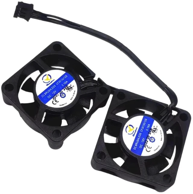 Alt view image 2 of 2 - 2in1 CF3010U12S Mini UltraQuiet Axial Cooling Fan, 30x30x10mm 3010 DC12V Replacement Fan for Motherboard, PCB, PCBA, Computer Case and Compact Electronic Equipment Heat Dissipation