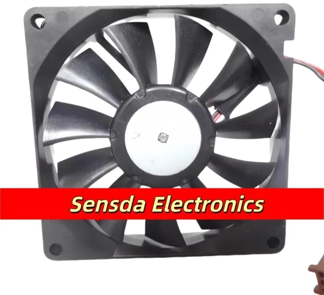 Alt view image 2 of 2 - 80x80x15mm 8015 Axial Cooling Fan for 3106KL04WB39, DC12V 0.16A 3Wire DualBallBearing Replacement Fan for Server, Inverter, Industrial Power Supply Heat Dissipation
