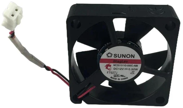 Main image of MC35101V2000CA99 3510 Mini Axial Cooling Fan, 35x35x10mm DC 12V 0.52W 2Pin Small Replacement Fan, 35mm Miniature Ventilation Fan for Router, Printer, Embedded Equipment, DIY Electronic Cooling