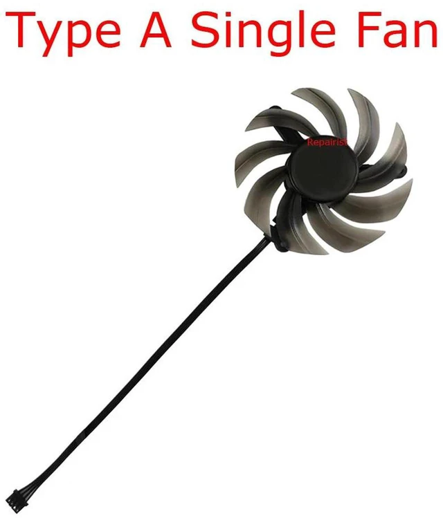 Main image of 82mm Single GPU Cooling Fan FD8015U12D, VGA Replacement Fan Compatible with RTX 3080, 3070 Ti, 3060, 3080Ti Gamingpro OC, Can Replace TH8015S2HPCC02, PWM Graphics Card Repair Replacement Part