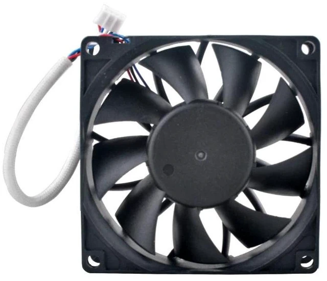 Main image of AS08012XB259B00 HighSpeed 80mm Axial Cooling Fan, 8CM 80x80x25mm DC 12V 0.57A 4Pin Fan, Replacement Ventilation Fan for Server, UPS Power Supply and Industrial Electronic Equipment Heat Dissipation