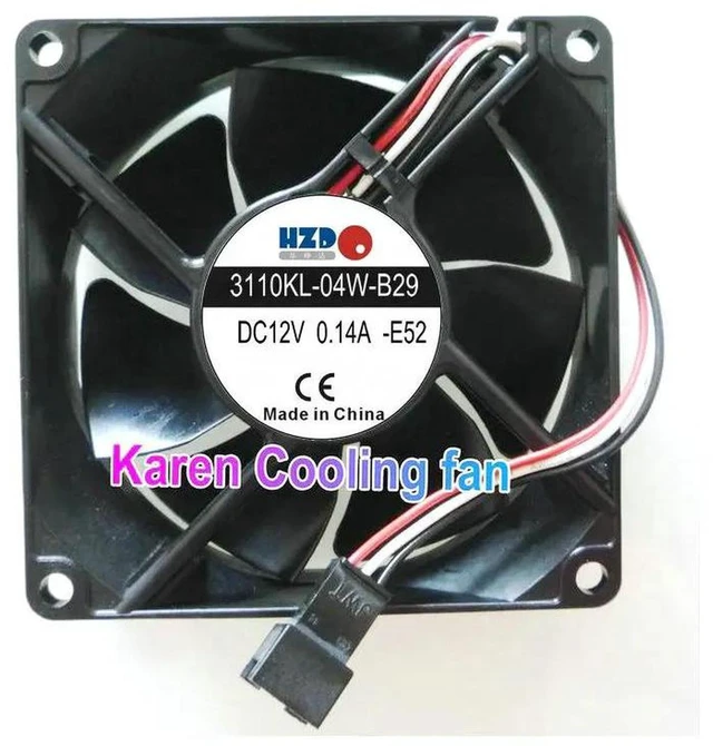 Main image of 3110KL04WB29E52 8025 Cooling Fan, 8cm 80x80x25mm DC12V 0.14A 3Wire Replacement Fan, DLP Projector & Laptop Internal Cooler Fan for Equipment Heat Dissipation Repair Part