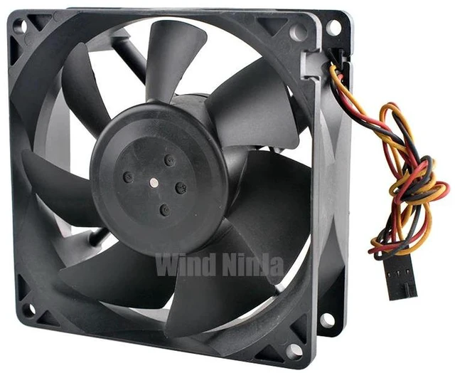 Alt view image 2 of 2 - M3517257 TA350DC 92x92x32mm Server Chassis Cooling Fan, DC12V 0.55A Silent Fan with Resistor Temperature Control, Replacement Cooler Fan for Server Cabinet Heat Dissipation Repair Part
