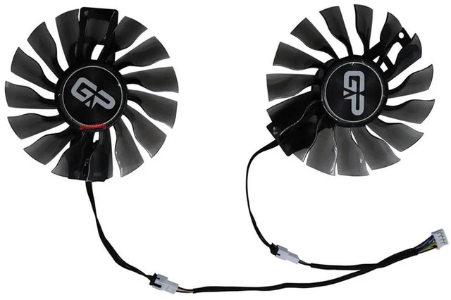 Main image of 2Pack FD9015U12S 90mm GPU Cooling Fan, Replacement VGA Cooler for GTX 1060 Super JetStream & Gainward GTX1060 Phoenix GS Graphics Card, 4Pin PWM Fan for Graphics Card Heat Dissipation Repair Part
