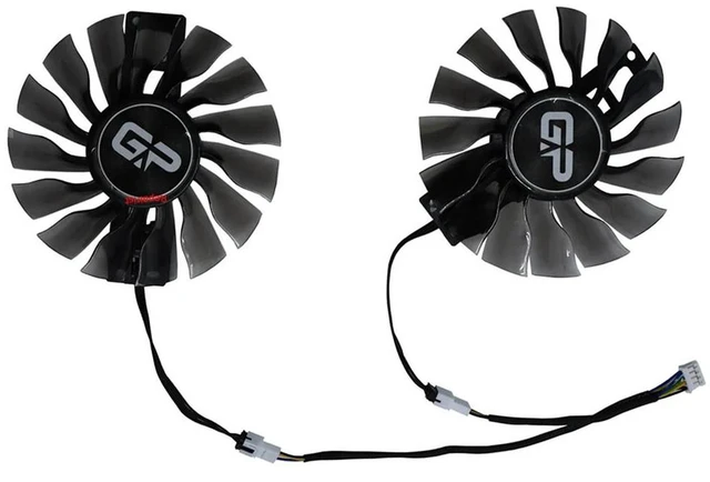 Alt view image 2 of 2 - 2Pack FD9015U12S 90mm GPU Cooling Fan, Replacement VGA Cooler for GTX 1060 Super JetStream & Gainward GTX1060 Phoenix GS Graphics Card, 4Pin PWM Fan for Graphics Card Heat Dissipation Repair Part