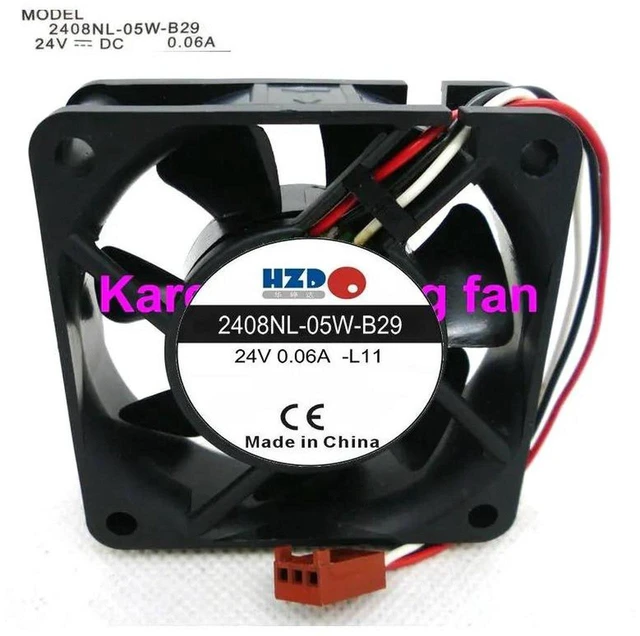 Main image of 2408NL-05W-B39 Laptop Cooling Fan 60*60*20MM 6CM DC 0.09A 3-Wire Brushless Axial Fan Replacement for Laptop Internal CPU Heat Dissipation Repair