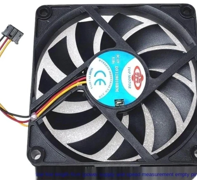 Alt view image 2 of 2 - DF128010BM Ultra Thin 8010 80mm x10mm 8CM Cooling Fan DC12V 0.18A 3800RPM 3-Wire Dual Ball Bearing Brushless Axial Fan Replacement for Slim Electronic Device Heat Dissipation