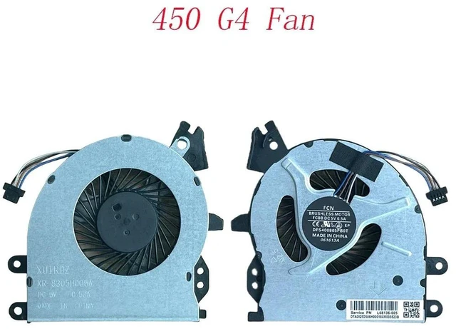 Alt view image 2 of 2 - 905774-001 Laptop CPU Cooling Fan Replacement for HP ProBook 450 G4, Also Compatible with 455 G4 and 470 G4 Notebooks, Internal Laptop Cooler Fan for CPU Heat Dissipation Hardware Repair