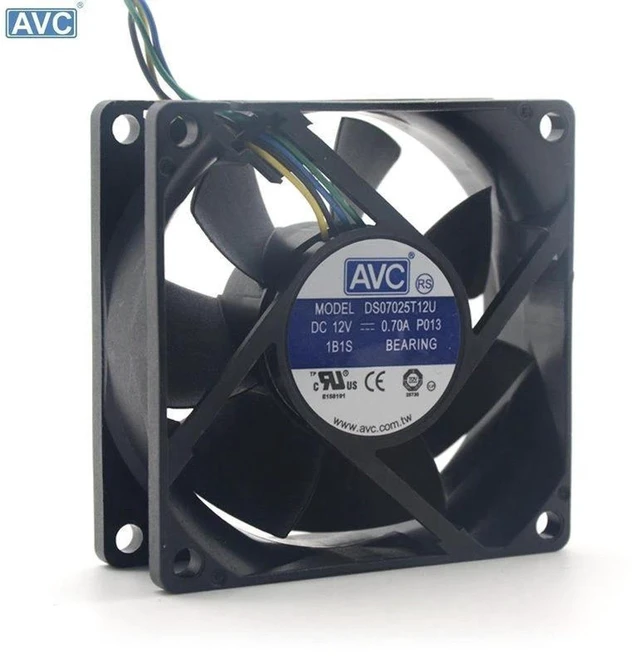 Main image of DS07025T12U 70mm 7025 DC12V 0.7A 4-Pin PWM Cooling Fan, 7cm PWM Speed Control Replacement Fan for PC CPU, Computer Chassis Heat Dissipation