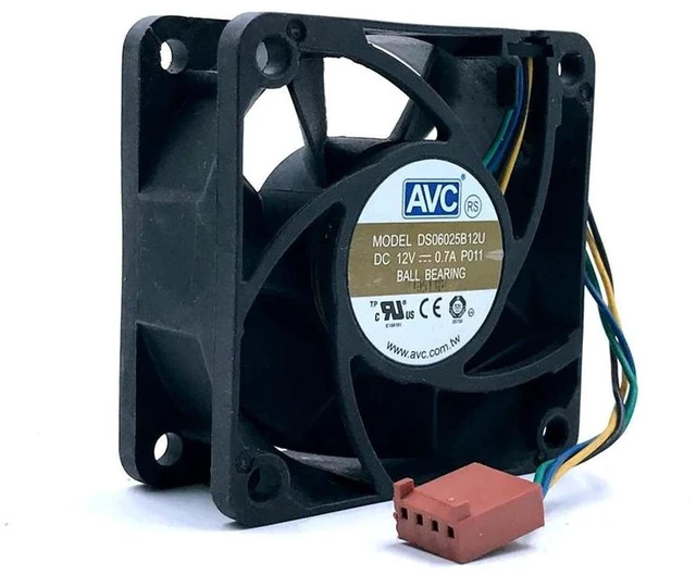 Main image of DS06025B12U P011 60mm 60x60x25mm DC12V 0.70A PWM Cooling Fan, 6cm 6025 Replacement Fan for Server, Inverter, PC CPU Heatsink Industrial Heat Dissipation