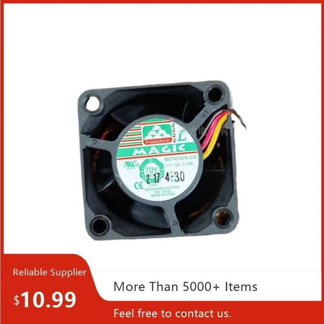 Alt view image 2 of 2 - MGT4012YB-O20 4020 40mm 4CM DC12V 0.18A Server Chassis Cooling Fan, FG Signal 8930RPM High Speed Axial Replacement Fan for Industrial Cabinet Electronic Equipment Heat Dissipation