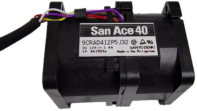 Alt view image 2 of 2 - 9CRB0412P5S201 4056 40x40x56mm DC12V 1.4A High Speed Blower Fan, 16.8W Industrial Cooling Blower Compatible with 9CRA0412P5J32, Replacement Turbo Fan for Industrial Equipment Heat Dissipation
