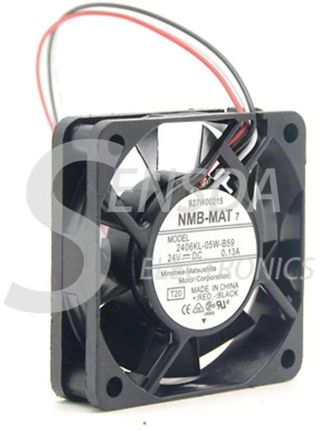 Main image of 2406KL-05W-B59 6015 60x60x15mm Converter Cooling Fan, DC 24V 0.13A 3-Wire 6cm Industrial Replacement Fan for Inverter, CNC Machine, Industrial Equipment Heat Dissipation
