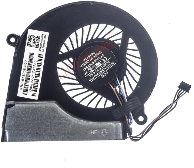 Alt view image 2 of 2 - 724870-001 Laptop CPU Cooling Fan Replacement for HP 15E 17E 15-E 17-E 14-E TPN-Q117 TPN-Q118 TPN-Q119 TPN-Q120 TPN-Q121 Series Notebook Computer Cooler Fan