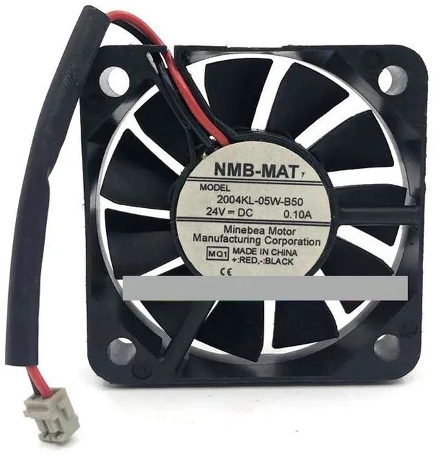 Alt view image 2 of 2 - 2004KL-05W-B50 5cm Axial Cooling Fan, DC 24V 0.1A Industrial Replacement Fan for Frequency Inverter, Converter, CNC Drive and Industrial Cabinet Heat Dissipation