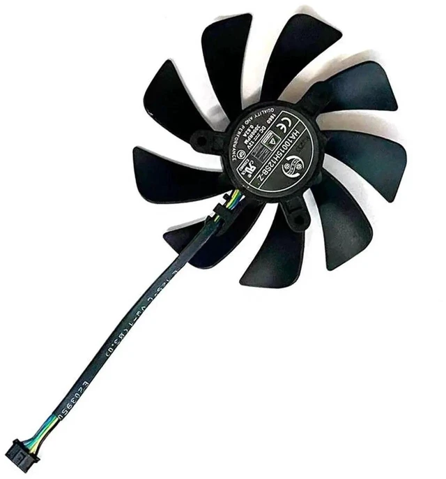 Main image of HA10015H12SB-Z 95mm GPU Graphics Card Cooling Fan, VGA Video Card Cooler Replacement for MSI GeForce RTX 2060 6G, RTX 2070 AERO ITX 8G Gaming GPU, DC 12V 4Pin PWM Heat Dissipation Fan, 1Pc
