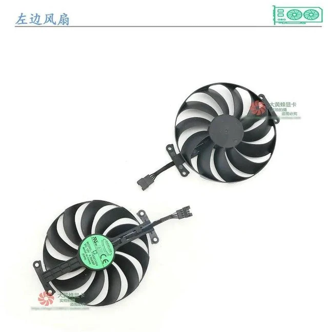 Main image of T129215SU GPU Cooling Fan, Graphics Card Cooler Replacement Fan for ASUS ROG STRIX RTX3060 RTX3070 RTX3080 RTX3090 Video Card, 4-Pin PWM Gaming GPU Fan, 1 Piece