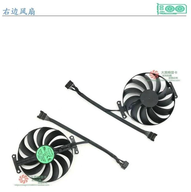 Main image of T129215SU GPU Cooling Fan, 3W Graphics Card Cooler Replacement Fan for ASUS ROG STRIX RTX3060 RTX3070 RTX3080 RTX3090 Video Card, 4-Pin PWM Gaming GPU Fan, 1 Piece