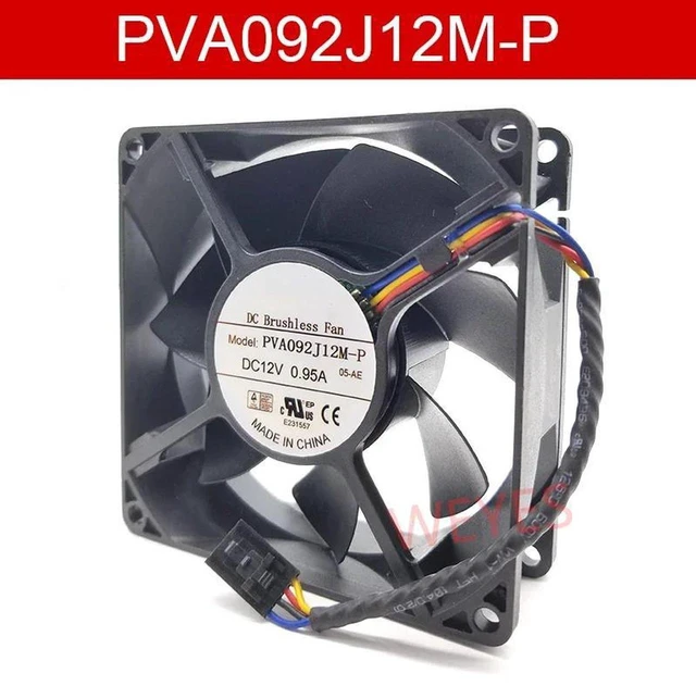 Main image of PVA092J12M-P 90x90x32mm DC 12V 0.95A 4-Pin PWM Server Cooling Fan, High Airflow Replacement CPU Fan Compatible with T3600, T5600, T5610, T5810, T7810 Workstation