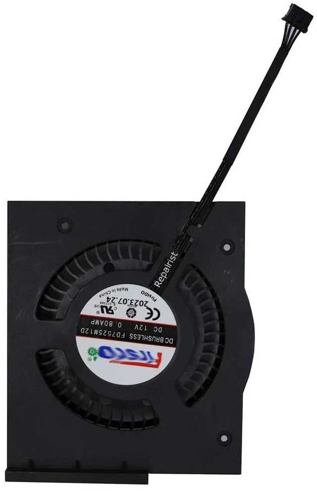Alt view image 2 of 2 - FD7525M12D Graphics Card Cooling Fan, VGA Video Card Cooler Replacement Fan, Compatible with Arc A750 8GB, GPU Radiator Fan for Arc A750 8G Graphics Card Heat Dissipation