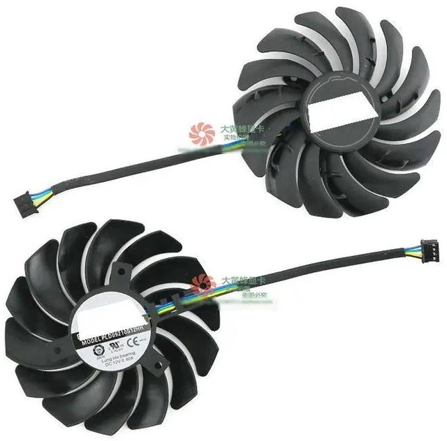 Main image of PLD09210S12HH Graphics Card Cooling Fan, Single VGA GPU Cooler Replacement Fan Suitable for RTX3060, RTX3060 Ti, RTX3070, RTX3080, RTX3090 Gaming Graphics Card Heat Dissipation Repair
