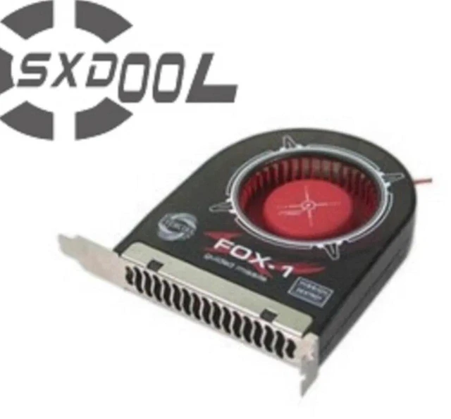 Alt view image 2 of 2 - FOX-1 PCI Slot Blower Cooling Fan, PC Computer Case PCI Heatsink Cooler, 2200RPM 2-Pin IDE Molex Power Connector, Auxiliary Internal Thermal Fan for Desktop PC Heat Dissipation
